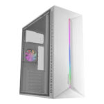 Caixa ATX Mars Gaming MC-BLAZE FRGB Branca Vidro Temperado
