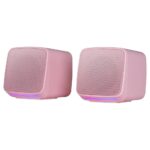 Colunas Mars Gaming MS-PRO RGB Stereo 2.0 10W Rosa