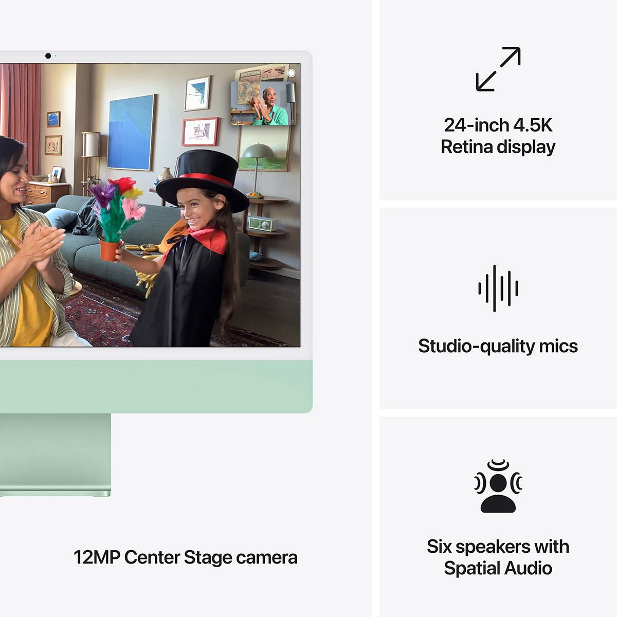 Apple iMac 24" M4 CPU 8‑core, GPU 8-core 16GB 256GB Verde - Image 3