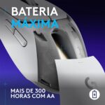 Rato Óptico Logitech G309 Lightspeed Wireless/Bluetooth 25600DPI Branco - Image 5