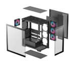 Caixa ATX DeepCool CG580 4F ARGB Preta - Image 5