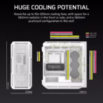Caixa Extended-ATX Corsair 5000T Tempered Glass Branca - Image 5
