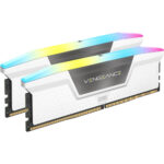 Memória Corsair Vengeance RGB White 32GB (2x16GB) DDR5 6000MHz