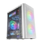 Caixa Micro-ATX Mars Gaming MC300 RGB Vidro Temperado Branca