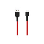 Cabo Xiaomi USB-A p/ USB-C 1m Preto, Vermelho