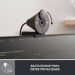Webcam Logitech Brio 300 Full HD 1080p USB Type-C Grafite - Image 5