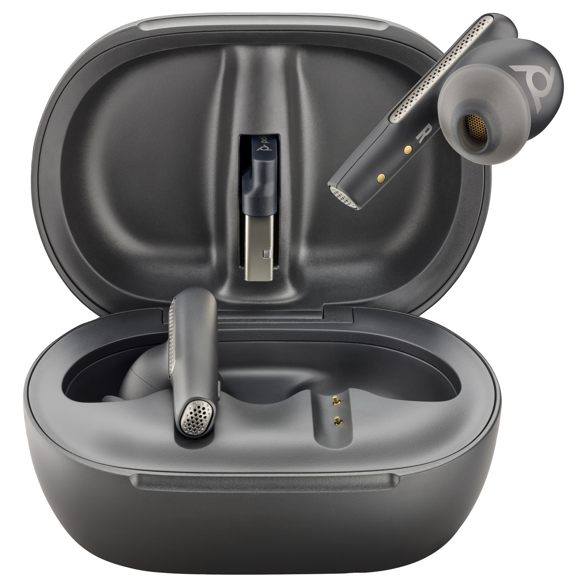 0056126_HEAD3442_20250717132426_2037 Auriculares Poly Voyager Free 60+ UC Carbon Black Earbuds +BT700 Type-C - Image 1