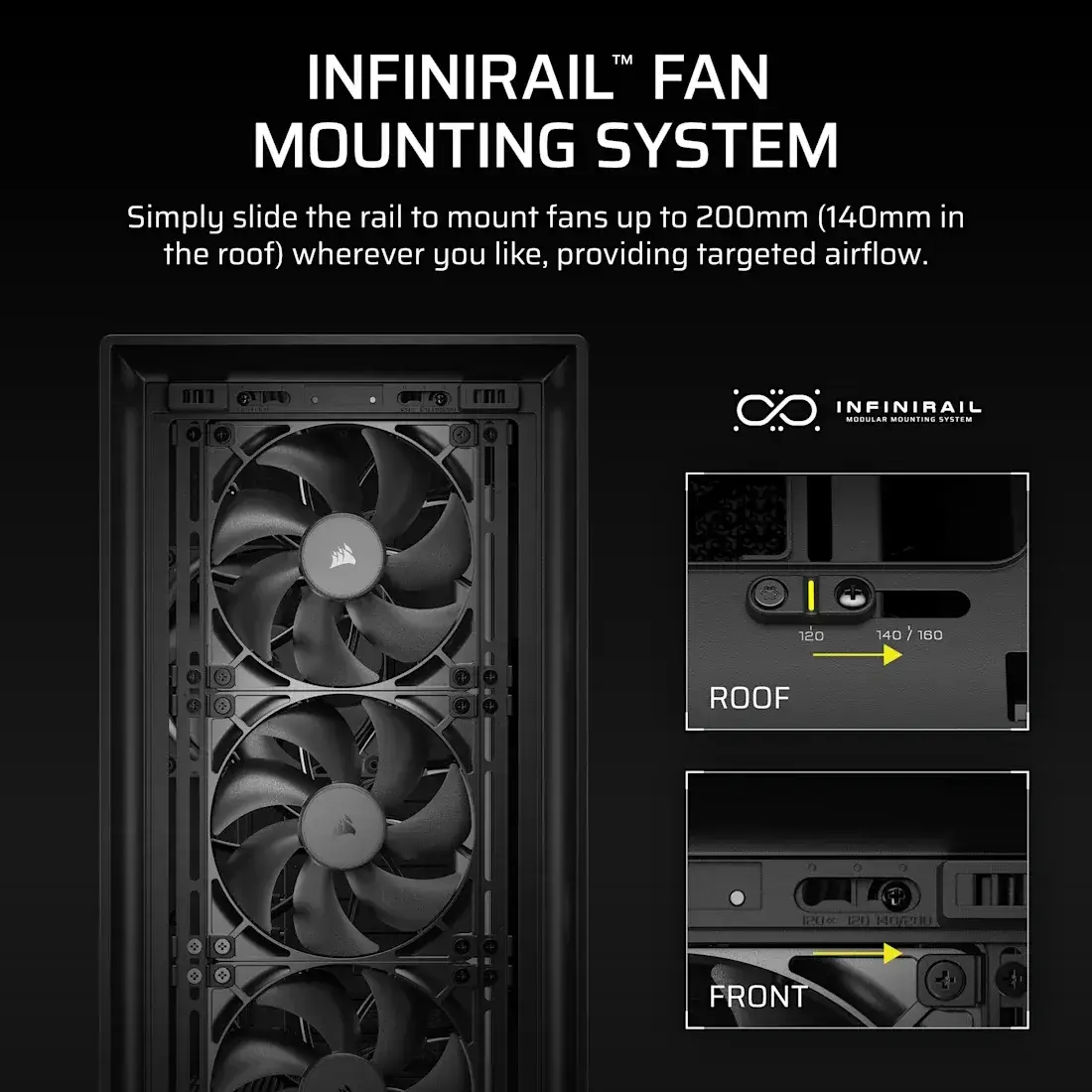 Caixa Extended-ATX Corsair Frame 5000D RS High-Airflow Tempered Glass Preta - Image 5