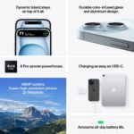 Smartphone Apple iPhone 15 6.1" 128GB Rosa - Image 3