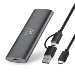 Caixa Externa M.2 Ewent EW7060 USB-C 3.2 Gen2 NVMe Cinza Screwless