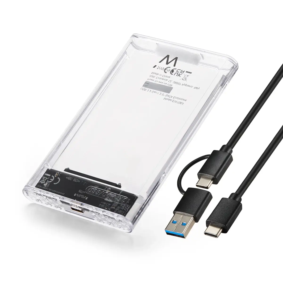 EW7064_image_011_4f8d4f8e_thumbnail_4096 Caixa Externa 2.5" Ewent EW7064 USB 3.2 Gen1 (USB 3.0) HDD/SSD Transparente Screwless - Image 1