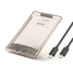 Caixa Externa 2.5" Ewent EW7068 USB-C 3.2 Gen1 (USB 3.0) HDD/SSD Transparente Screwless