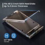 Caixa Externa 2.5" Ewent EW7068 USB-C 3.2 Gen1 (USB 3.0) HDD/SSD Transparente Screwless - Image 5