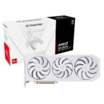 Placa Gráfica PowerColor AMD RX 9070 XT "RDNA 4" Hellhound Spectral White 16GB GDDR6