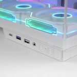 Caixa ATX Mars Gaming MC-MIRAGE ARGB LCD IPS 7.2" Tempered Glass Branca - Image 6