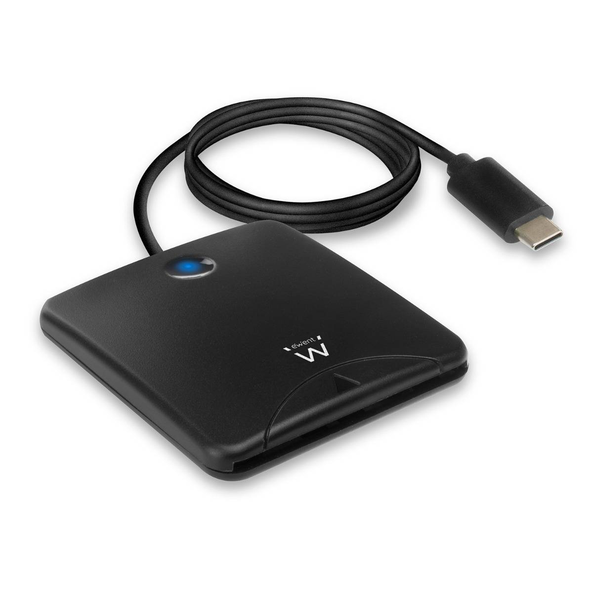 ew1055_65eb2b58_thumbnail_4096 Leitor Cartão eID / Smart Card Ewent EW1055 USB-C Preto - Image 1