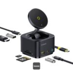 Carregador Wireless Baseus MagPro Series II 7-in-1 Magnetic MagSafe Charger Qi2 15W Cosmic Black