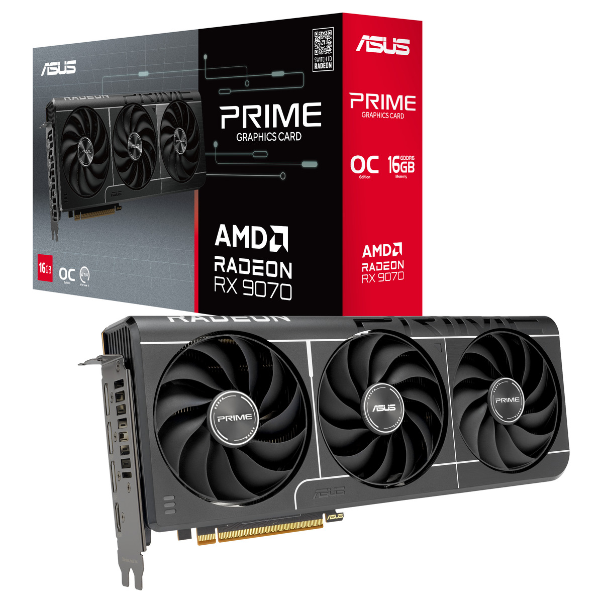 90YV0MQ0-M0NA00 Placa Gráfica Asus PRIME Radeon RX 9070 EVO OC 16GB - Image 1