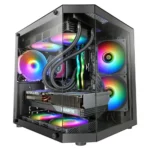 Caixa Micro-ATX Mars Gaming MC-3TLITE Tempered Glass FRGB Preta
