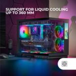 Caixa ATX Mars Gaming MC-MIRAGE ARGB LCD IPS 7.2" Tempered Glass Preta - Image 5