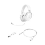 Headset HyperX Cloud III S Wireless/Bluetooth Gaming DTS Spatial Audio PC, PS5, Nintendo Switch, Mac Branco - Image 2