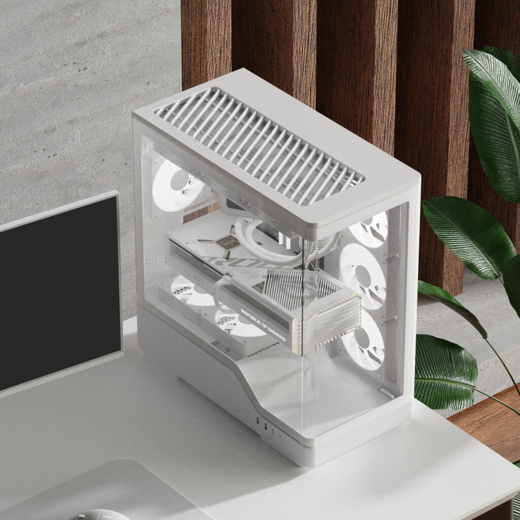 Caixa Aerocool P500A Mid-Tower Branca