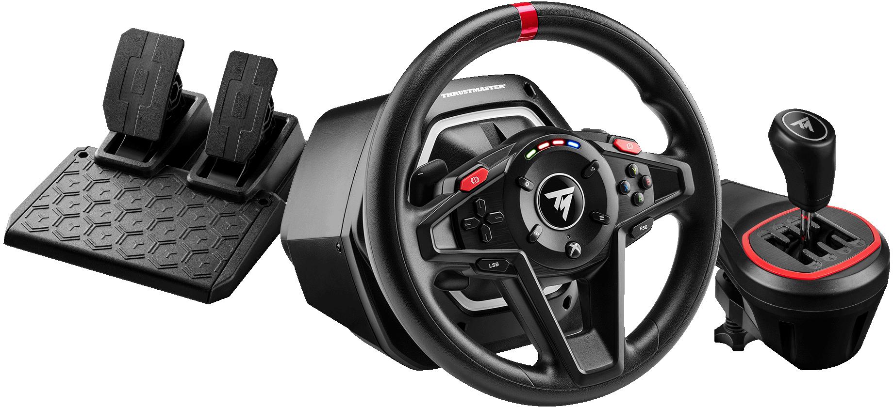 conjunto-thrustmaster-t128-shifter-pack-volante-1 Conjunto Thrustmaster T128 Shifter Pack ( Volante + Pedais + Shifter ) PC / XBOX - Image 1