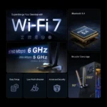 Placa de Rede PCIe TP-Link Archer TBE552E BE9300 WiFi 7 Tri-Band + Bluetooth 5.4 - Image 3