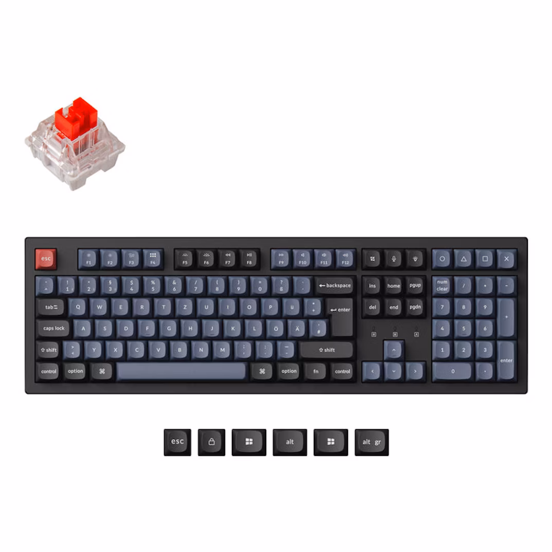 teclado-mecanico-keychron-k10-pro-100-wireless-1 Teclado Mecânico Keychron K10 Pro 100% Wireless Keychron K Pro Switch Red Linear - Image 1