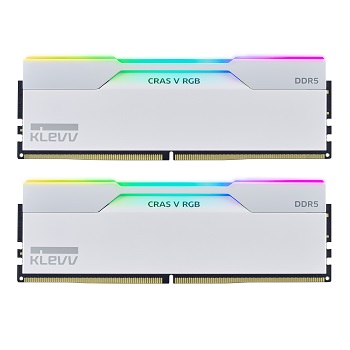 Memória DDR5 Klevv CRAS V WHITE 6000 32GB 6000MHz