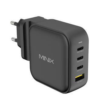 Alimentador Minix Neo P3, 100W, 3X USB C Com Suporte Para PD 3.0 + 1 USB A Com Suporte Para QC 3.0